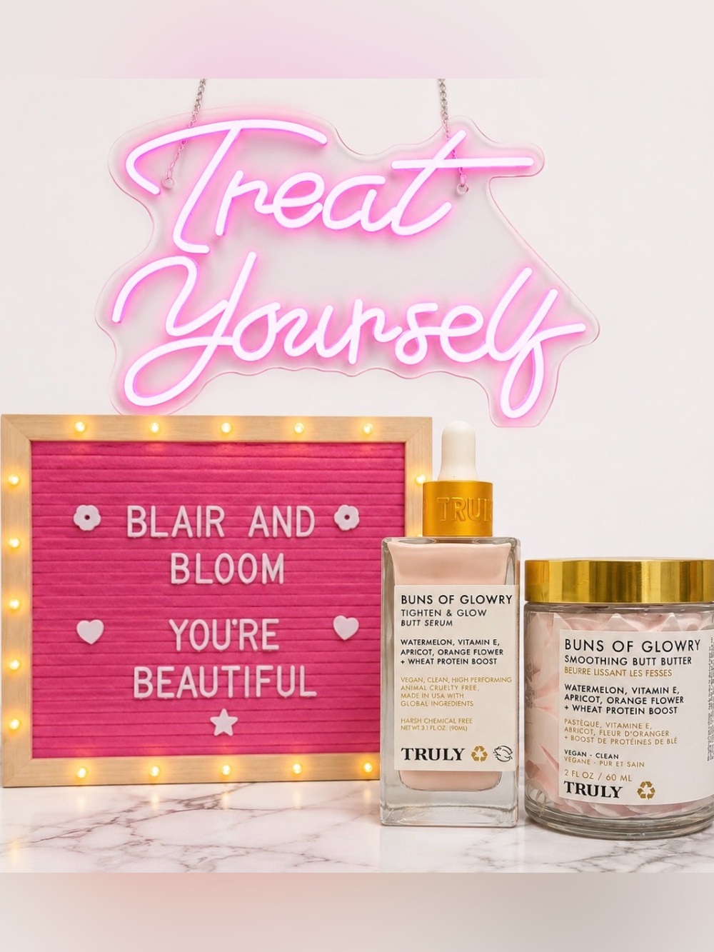 Truly Beauty Buns of Glowry Bundle with Limited Edition Gold Scoop
